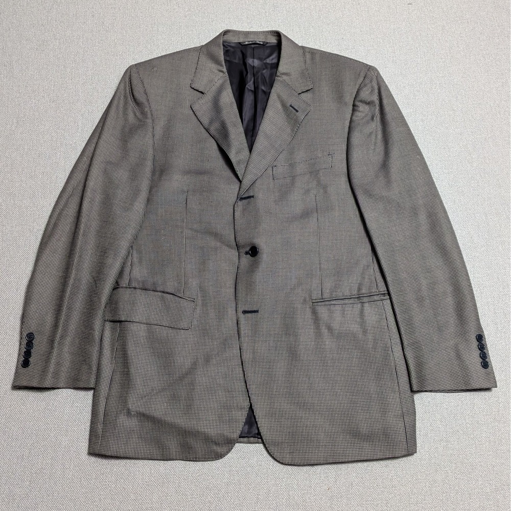 Canali Men's Blazer Jacket US 40R Model 13320 Gray Silk Wool Blend Made in Italy